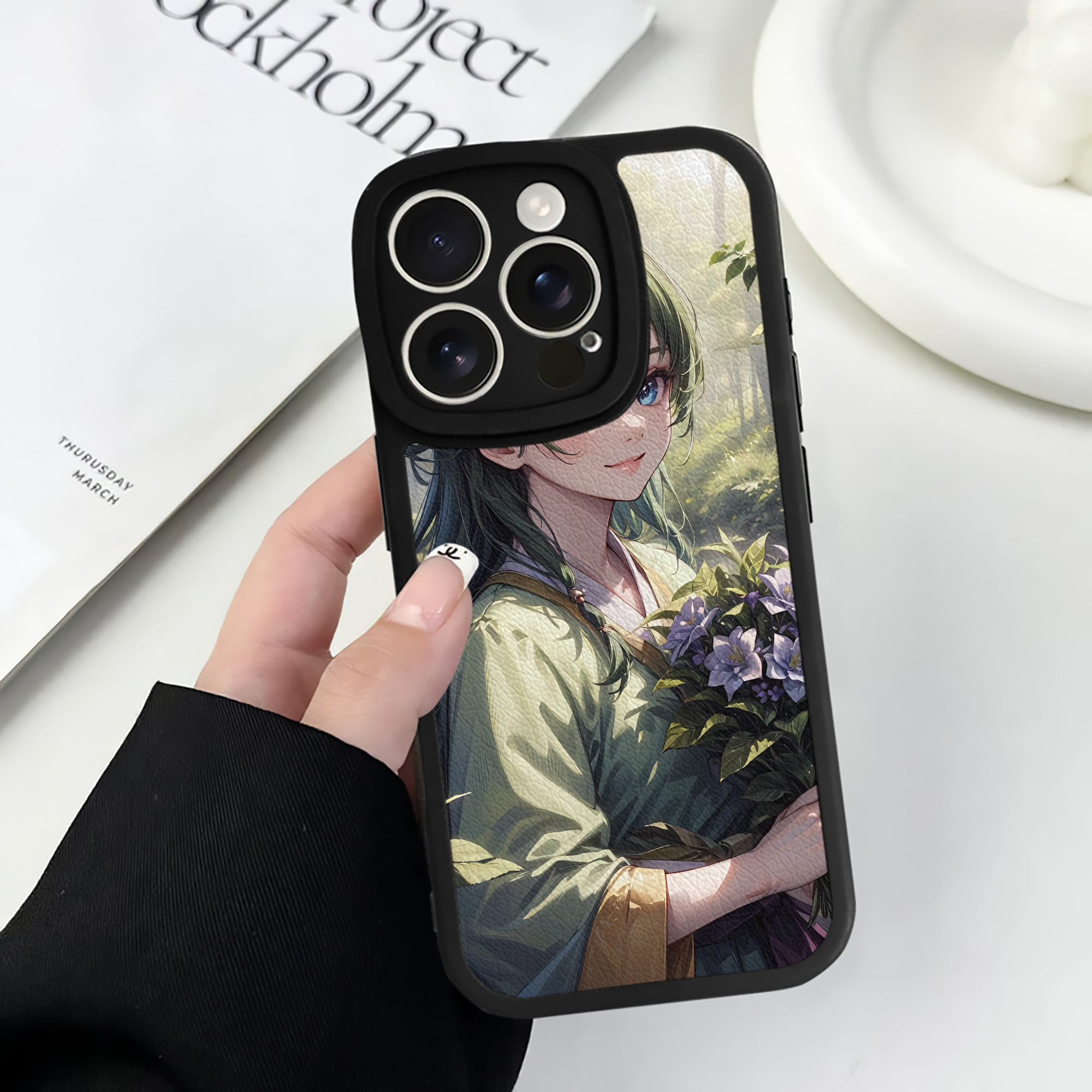 薬屋のひとりごと The Apothecary Diaries 【iPhone 16シリーズ対応】シリコンスマホケース（レザー調） 材質：シリコン